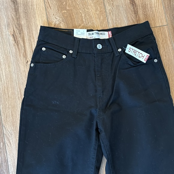 NWT Levi’s 512 black slim tapered jeans size 6 - Picture 2 of 9